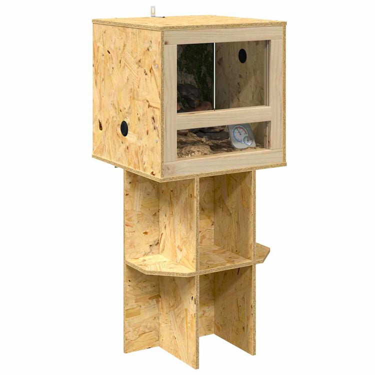 Vidaxl terrarium marron 40 x 40 x 90 cm osb