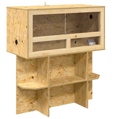 Vidaxl terrarium marron 80 x 40 x 90 cm osb