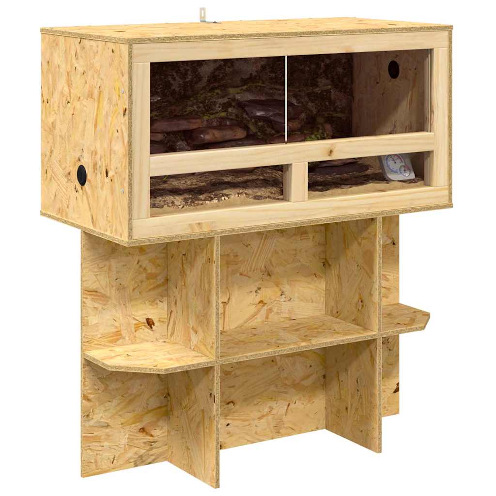 Vidaxl terrarium marron 80 x 40 x 90 cm osb