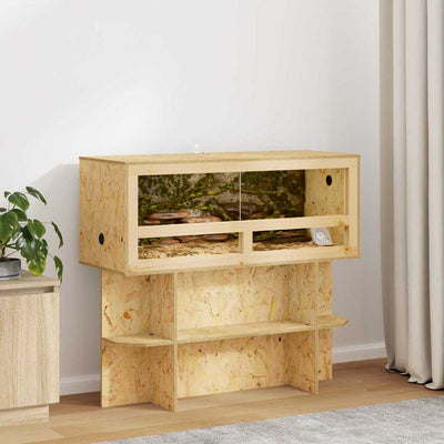 Vidaxl terrarium marron 100 x 40 x 90 cm osb