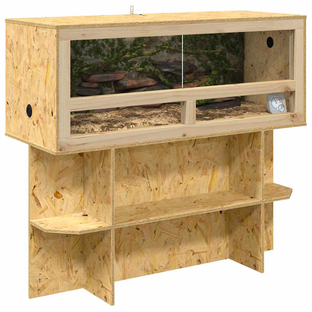 Vidaxl terrarium marron 100 x 40 x 90 cm osb