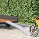 Vidaxl rampe de chargement 200 kg argent 186 x 23 x 4,5 cm