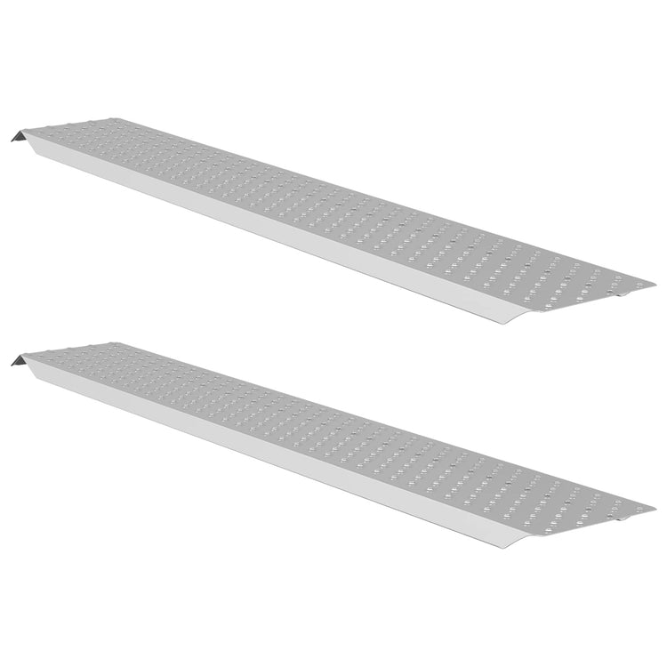 Vidaxl rampe de chargement 200 kg argent 159 x 23 x 5 cm acier galvanisé