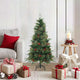Vidaxx sapin de Noël artificiel pliant vert 120 cm PVC, PE et acier