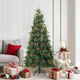 Vidaxx sapin de Noël artificiel pliant vert 180 cm PVC, PE et acier