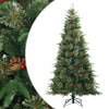 Vidaxx sapin de Noël artificiel pliant vert 180 cm PVC, PE et acier