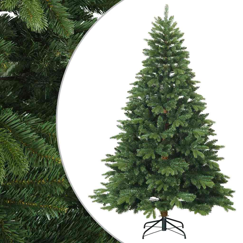 Vidaxx sapin de Noël artificiel pliant vert 210 cm PVC, PE et acier
