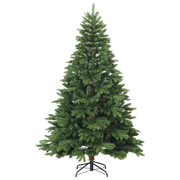 Vidaxx sapin de Noël artificiel pliant vert 210 cm PVC, PE et acier