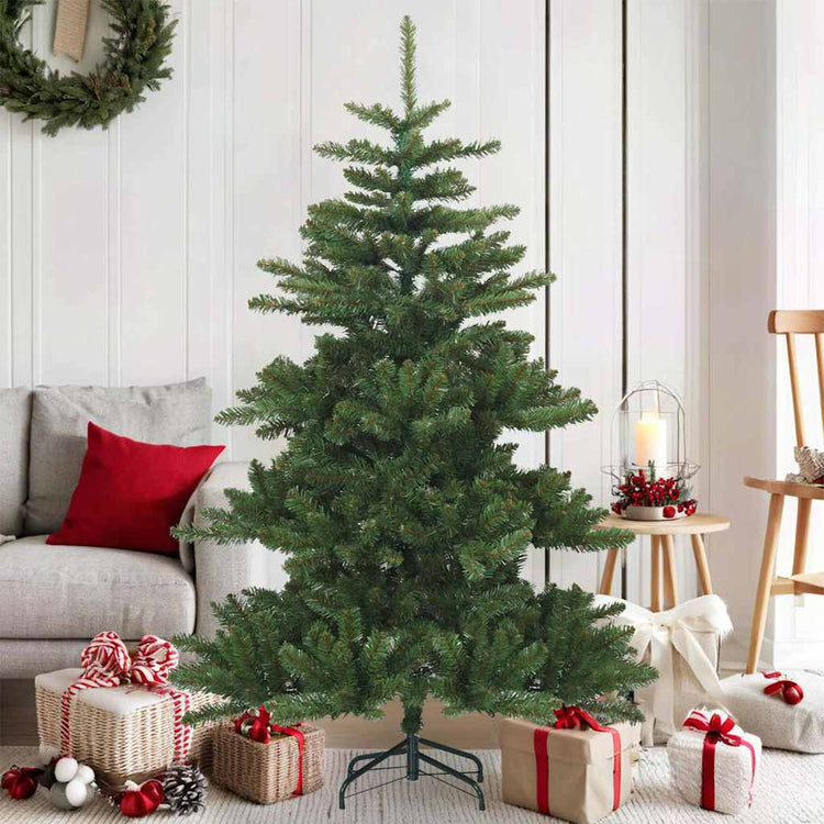 Vidaxx sapin de Noël artificiel pliant vert 150 cm PVC, acier