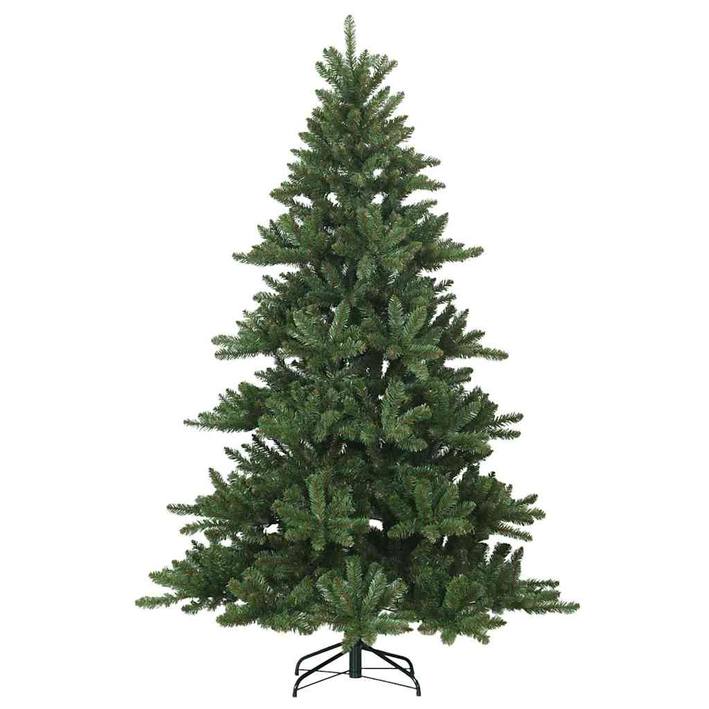 Vidaxx sapin de Noël artificiel pliant vert 210 cm PVC, acier