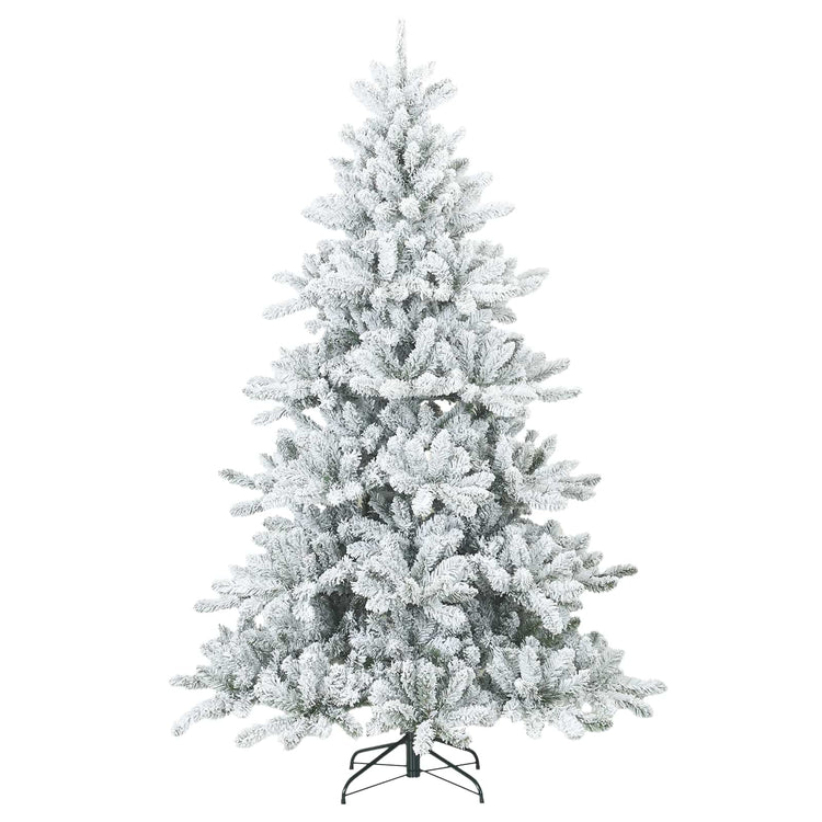 Vidaxx sapin de Noël artificiel avec branches plumeuses, blanc enneigé 240 cm