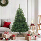 Vidaxx sapin de Noël artificiel pliant vert 120 cm PVC, acier
