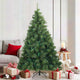 Vidaxx sapin de Noël artificiel pliant vert 180 cm PVC, acier