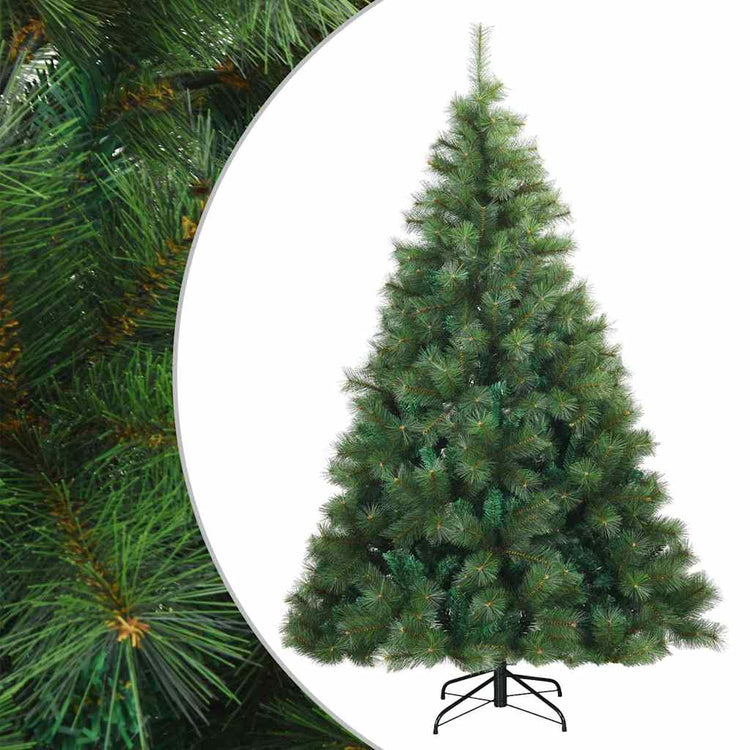 Vidaxx sapin de Noël artificiel pliant vert 180 cm PVC, acier