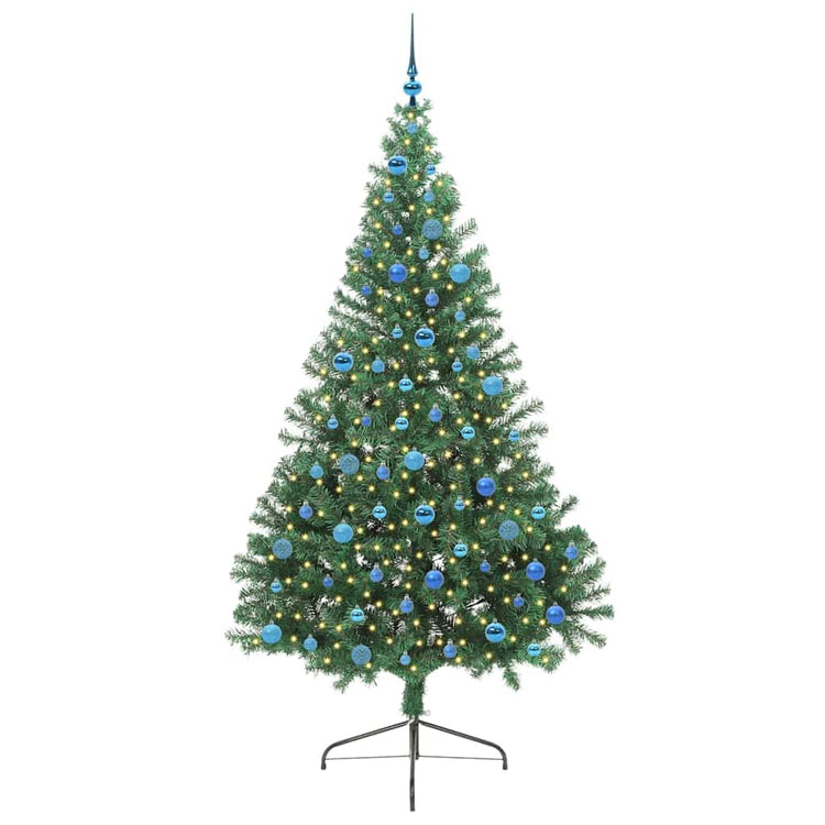Vidaxx sapin de Noël artificiel illuminé avec 300 LED vert 240 cm PVC