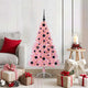 VidaXL sapin de Noël artificiel illuminé avec 150 LED rose 120 cm PVC