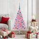 VidaXL sapin de Noël artificiel illuminé avec 150 LED rose 120 cm PVC