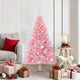 VidaXL sapin de Noël artificiel illuminé avec 150 LED rose 150 cm PVC