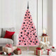VidaXL sapin de Noël artificiel illuminé avec 300 LED rose 180 cm PVC
