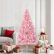 VidaXL sapin de Noël artificiel illuminé avec 300 LED rose 180 cm PVC
