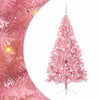 VidaXL sapin de Noël artificiel illuminé avec 300 LED rose 180 cm PVC