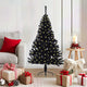 Vidaxx sapin de Noël artificiel illuminé avec 150 LED noir 120 cm PVC