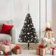 Vidaxx sapin de Noël artificiel illuminé avec 150 LED noir 120 cm PVC