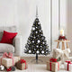 Vidaxx sapin de Noël artificiel illuminé avec 150 LED noir 120 cm PVC