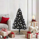 Vidaxx sapin de Noël artificiel illuminé avec 150 LED noir 120 cm PVC