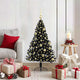 Vidaxx sapin de Noël artificiel illuminé avec 150 LED noir 120 cm PVC