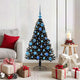 Vidaxx sapin de Noël artificiel illuminé avec 150 LED noir 120 cm PVC