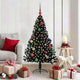VidaXL sapin de Noël artificiel illuminé avec 150 LED noir 150 cm PVC