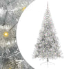Vidaxx sapin de Noël artificiel illuminé avec 300 LED argent capuchon 240 cm