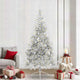Vidaxx sapin de Noël artificiel illuminé avec 300 LED argent capuchon 240 cm