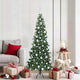 Vidaxx sapin de Noël artificiel d'angle avec 300 LED vert 180 cm PVC et métal