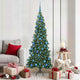 Vidaxx sapin de Noël artificiel d'angle avec 300 LED vert 180 cm PVC et métal