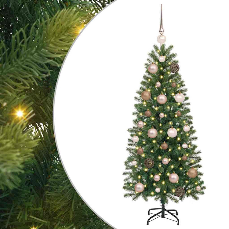 Vidaxx sapin de Noël artificiel avec 150 LED avec standard vert 120 cm PE et PVC
