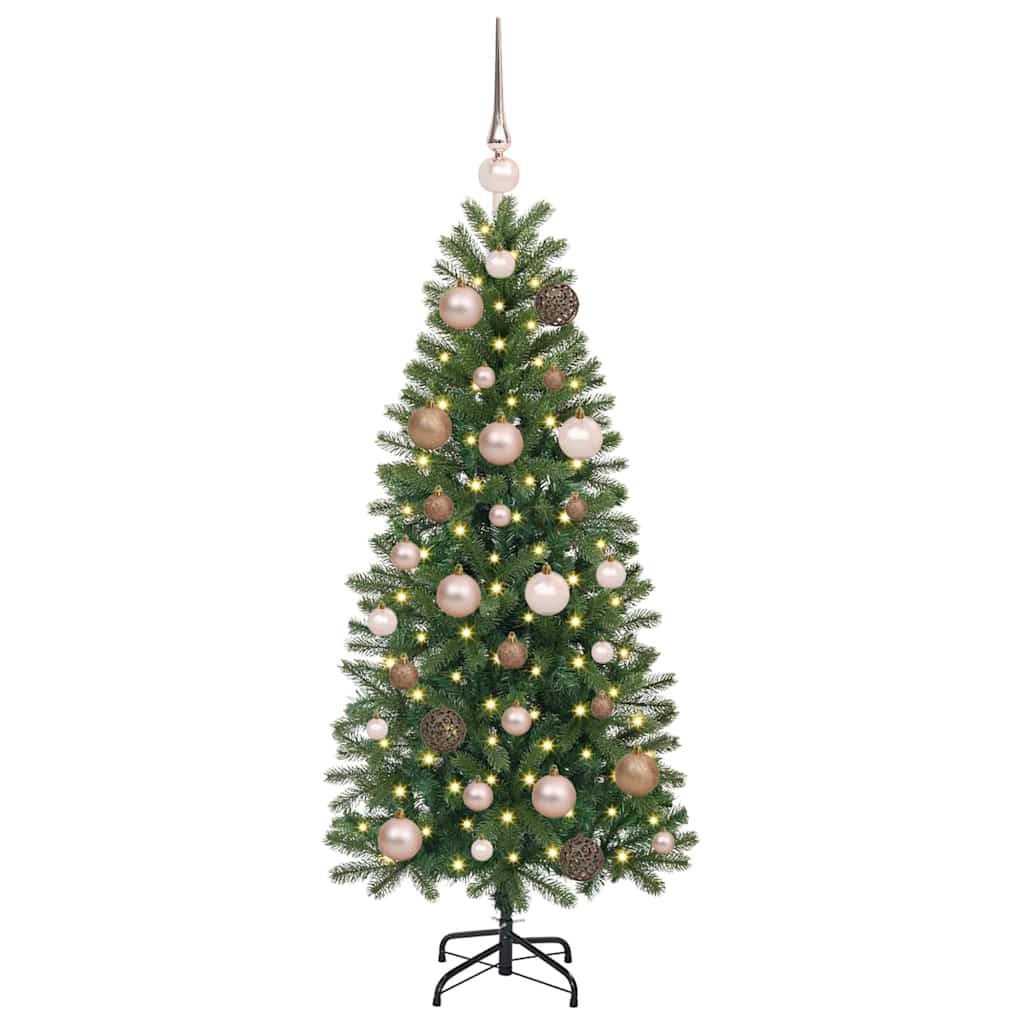 Vidaxx sapin de Noël artificiel avec 150 LED avec standard vert 120 cm PE et PVC