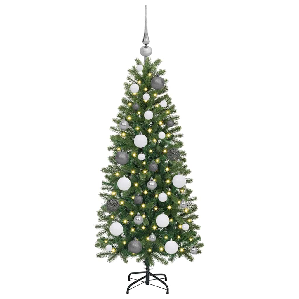 Vidaxx sapin de Noël artificiel avec 150 LED avec standard vert 120 cm PE et PVC