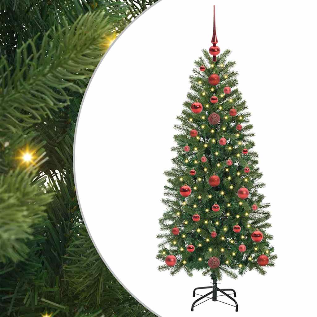 Vidaxx sapin de Noël artificiel avec 150 LED avec standard vert 120 cm PE et PVC
