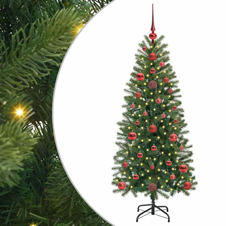 Vidaxx sapin de Noël artificiel avec 150 LED avec standard vert 120 cm PE et PVC