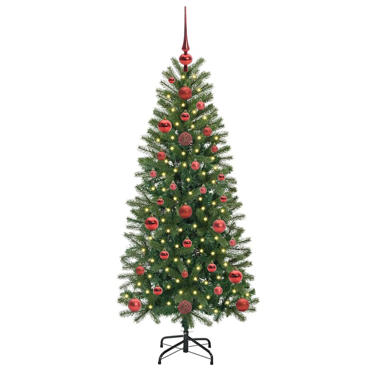 Vidaxx sapin de Noël artificiel avec 150 LED avec standard vert 120 cm PE et PVC