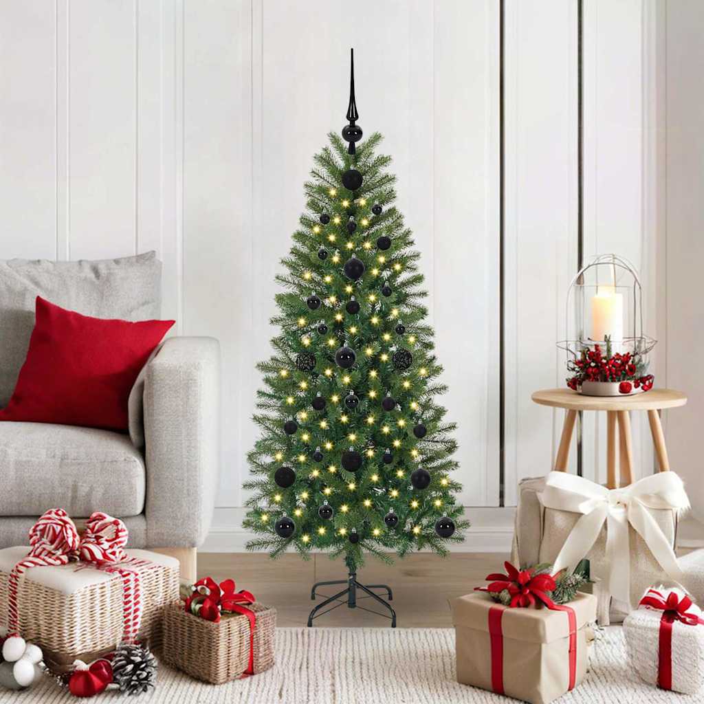 Vidaxx sapin de Noël artificiel avec 150 LED avec standard vert 120 cm PE et PVC
