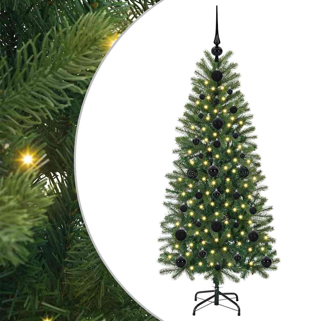 Vidaxx sapin de Noël artificiel avec 150 LED avec standard vert 120 cm PE et PVC