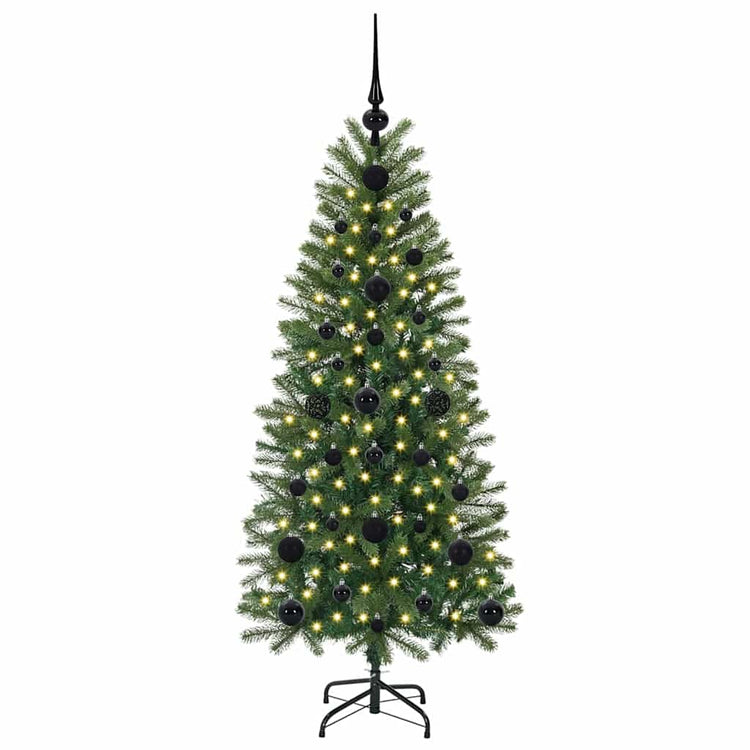 Vidaxx sapin de Noël artificiel avec 150 LED avec standard vert 120 cm PE et PVC