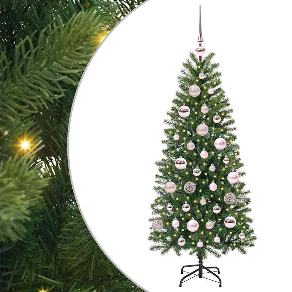 Vidaxx sapin de Noël artificiel avec 150 LED avec standard vert 120 cm PE et PVC