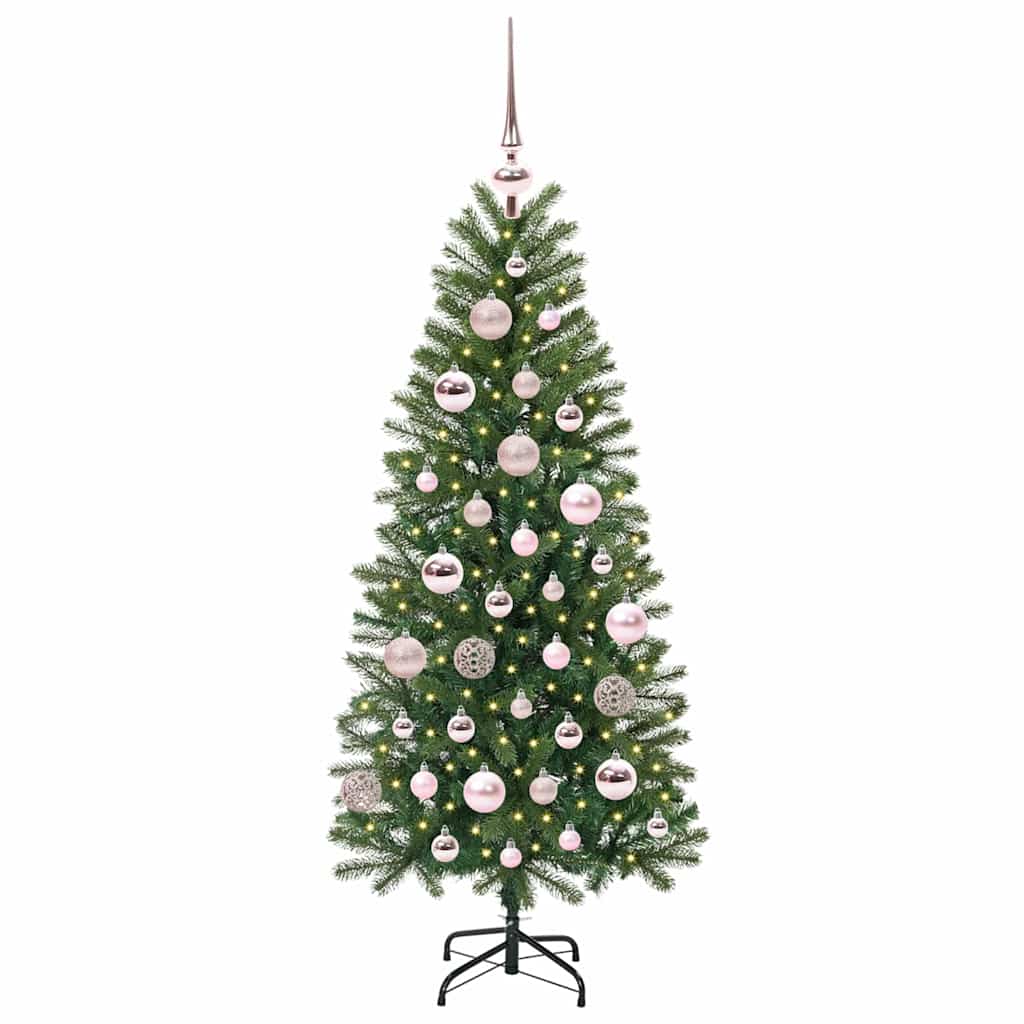 Vidaxx sapin de Noël artificiel avec 150 LED avec standard vert 120 cm PE et PVC