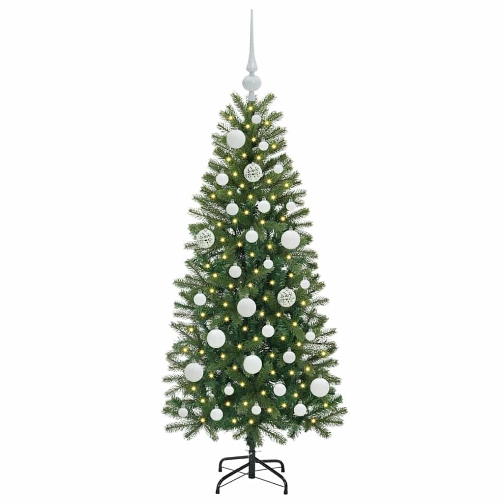Vidaxx sapin de Noël artificiel avec 150 LED avec standard vert 120 cm PE et PVC