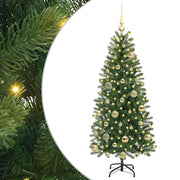 Vidaxx sapin de Noël artificiel avec 150 LED avec standard vert 120 cm PE et PVC - afbeelding 2
