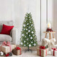 Vidaxx sapin de Noël artificiel avec 150 LED avec standard vert 120 cm PE et PVC